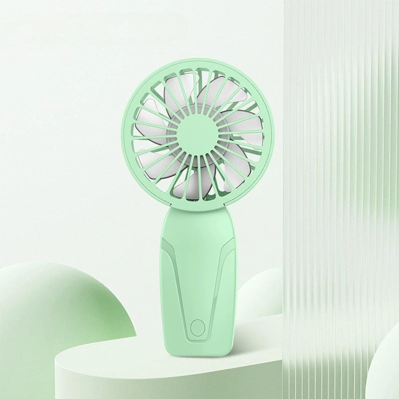 Portable Handheld Small Fan ABS Lightweight Cute Appearance USB Rechargeable Mini Fan for on Go Cooling Portable Mini Pocket Fan
