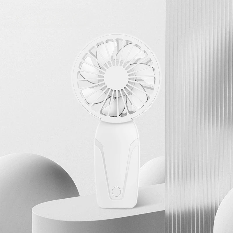 Portable Handheld Small Fan ABS Lightweight Cute Appearance USB Rechargeable Mini Fan for on Go Cooling Portable Mini Pocket Fan